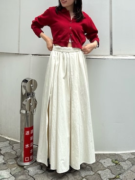 「Ungrid（アングリッド）のアイテム（カーディガン/ボレロ）」を使った、多田詩音さん（レディース・152cm）の秋コーディネート