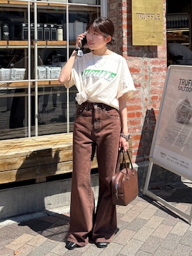 「Ungrid（アングリッド）のアイテム（バッグ）」を使った、多田詩音さん（レディース・152cm）の春コーディネート