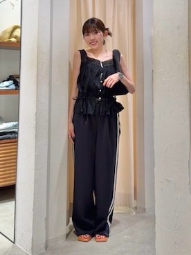 「Ungrid（アングリッド）のアイテム」を使った、多田詩音さん（レディース・152cm）の夏コーディネート