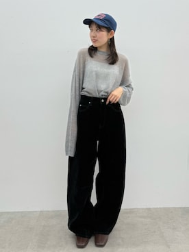 「Ungrid（アングリッド）のアイテム」を使った、多田詩音さん（レディース・152cm）の秋コーディネート