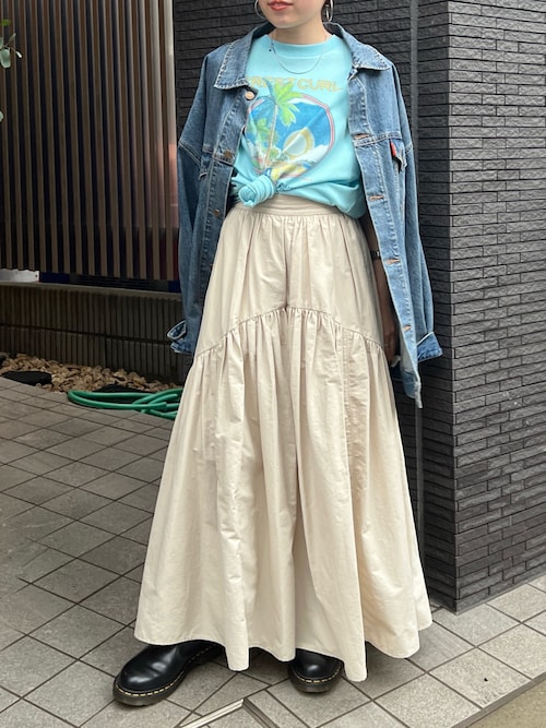ギャザーデザインスカート