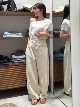 「Ungrid（アングリッド）のアイテム（シューズ）」を使った、多田詩音さん（レディース・152cm）の春コーディネート