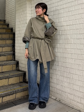 多田詩音さん（レディース・152cm）の冬コーディネート