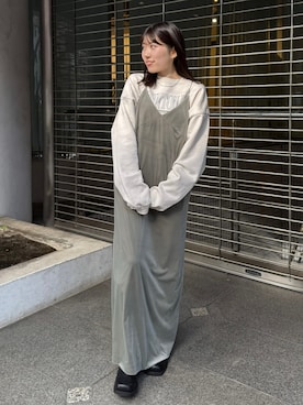 「Ungrid（アングリッド）のアイテム」を使った、多田詩音さん（骨格ストレート・レディース・152cm）の冬コーディネート