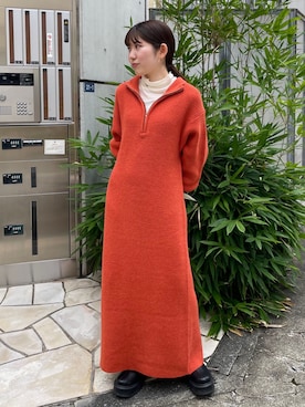 「春ニット」｜多田詩音さん（レディース・152cm）の秋コーディネート