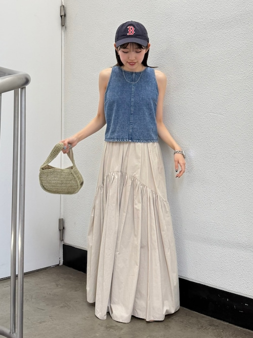 ギャザーデザインスカート