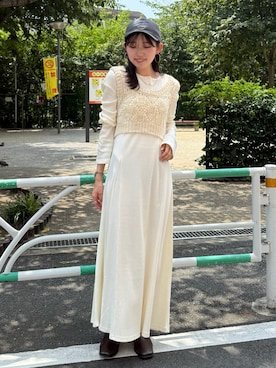 「Ungrid（アングリッド）のアイテム（ワンピース/ドレス）」を使った、多田詩音さん（レディース・152cm）の秋コーディネート