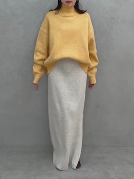 「Ungrid（アングリッド）のアイテム」を使った、多田詩音さん（骨格ストレート・レディース・152cm）の冬コーディネート