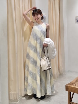 「Ungrid（アングリッド）のアイテム」を使った、多田詩音さん（レディース・152cm）の夏コーディネート