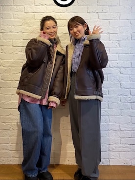 多田詩音さん（レディース・152cm）の冬コーディネート