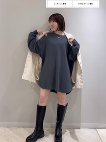 Ungrid スリットデザインロングスリーブTee Ungrid tシャツ スリットデザインロングスリーブTee レディース