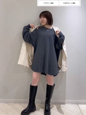 多田詩音さん（レディース・152cm）の冬コーディネート