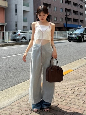 「Ungrid（アングリッド）のアイテム（ワンピース/ドレス）」を使った、多田詩音さん（レディース・152cm）の秋コーディネート