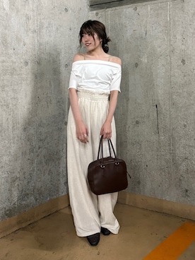 「Ungrid（アングリッド）のアイテム」を使った、多田詩音さん（レディース・152cm）の夏コーディネート