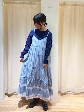 「アイテム（ワンピース/ドレス）」を使った、春さん（レディース・157cm・20代）の春コーディネート