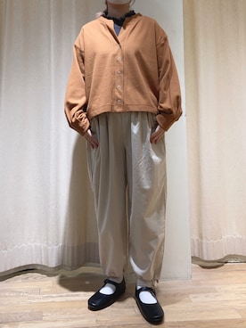 「ほっこり」｜春さん（レディース・157cm）の秋コーディネート