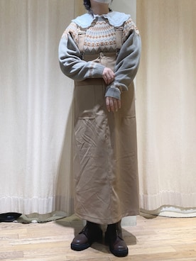 春さん（レディース・157cm）の冬コーディネート