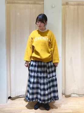 「アイテム（ドレスシューズ、グレー系）」を使った、春さん（レディース・157cm）の冬コーディネート