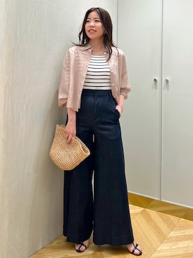 「アイテム（帽子）」を使った、Hiyoさん（レディース・153cm・30代）の夏コーディネート