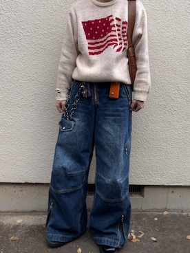 「KAIKO（カイコー）のアイテム」を使った、マルさん（メンズ・172cm）の冬コーディネート