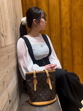 「GeeRA（ジーラ）のアイテム（オールインワン・サロペット）」を使った、73(nanami)さん（レディース・149cm）の夏コーディネート