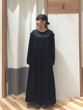 「ゆべしコラボ」｜「アイテム（ワンピース/ドレス）」を使った、yuikaさん（レディース・150cm）の秋コーディネート