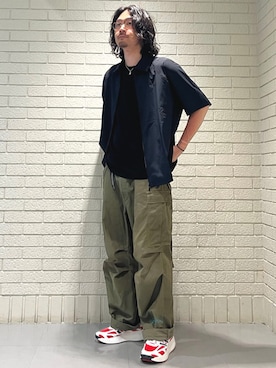 「アディダスオリジナルス」｜「アイテム（シャツ/ブラウス）」を使った、STさん（メンズ・175cm）の春コーディネート