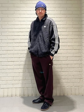 「adidas originals」｜「アイテム（ジャケット/アウター）」を使った、STさん（メンズ・175cm）の秋コーディネート