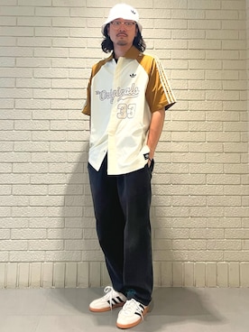 「adidas（アディダス）のアイテム（帽子）」を使った、STさん（メンズ・175cm）の夏コーディネート