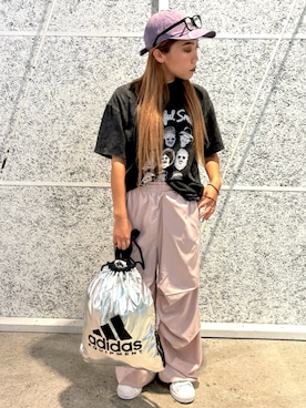 「アイテム（スウェットパンツ）」を使った、nobさん（レディース・148cm）の夏コーディネート