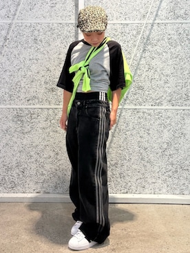「アイテム（ジャージ）」を使った、nobさん（レディース・148cm）の夏コーディネート