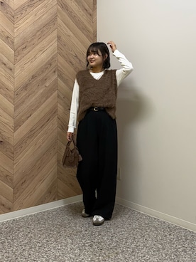 「Chez toi（シェトワ）のアイテム」を使った、himeさん（レディース・160cm）の秋コーディネート