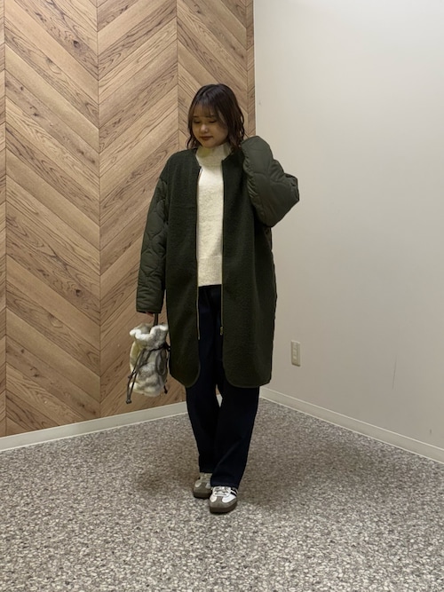 BACKスリットハイネックニットプルオーバー