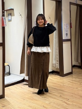 「ナロースカート」｜himeさん（レディース・160cm）の秋コーディネート