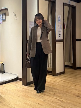 「Chez toi（シェトワ）のアイテム」を使った、himeさん（レディース・160cm）の秋コーディネート