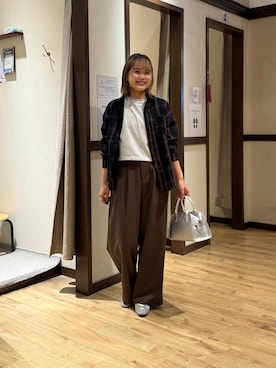 「Chez toi（シェトワ）のアイテム」を使った、himeさん（レディース・160cm）の秋コーディネート