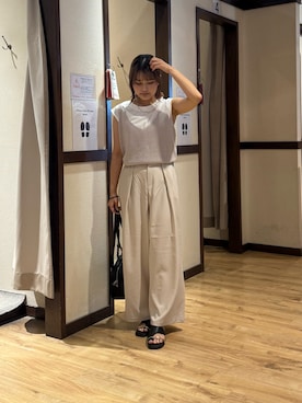 「Chez toi（シェトワ）のアイテム」を使った、himeさん（レディース・160cm）の夏コーディネート