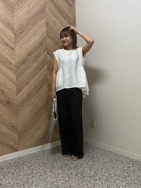 「Chez toi（シェトワ）のアイテム」を使った、himeさん（レディース・160cm）の夏コーディネート