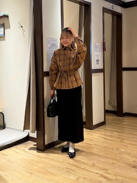 「ナロースカート」｜himeさん（レディース・160cm）の秋コーディネート