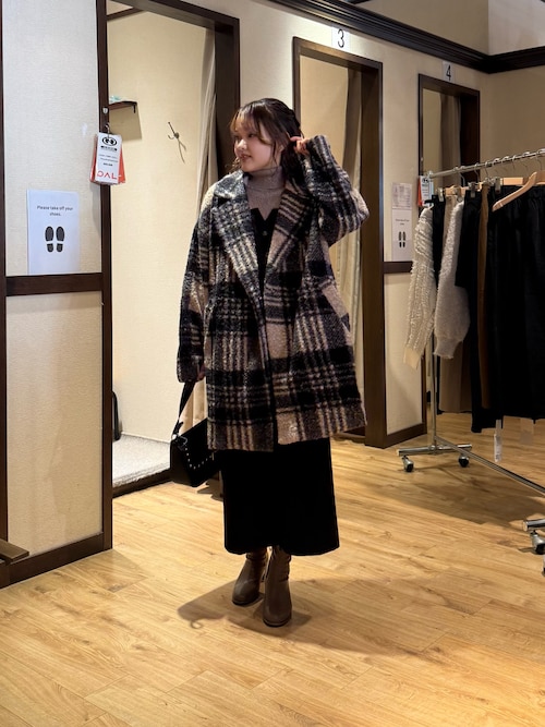 ブークレファーチェックコート