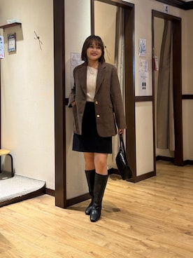 「Chez toi（シェトワ）のアイテム」を使った、himeさん（レディース・160cm）の秋コーディネート