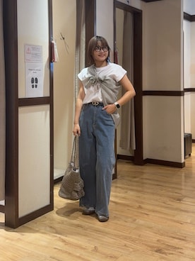 「Chez toi（シェトワ）のアイテム」を使った、himechaさん（レディース・160cm）の夏コーディネート