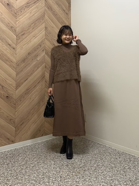 「Chez toi（シェトワ）のアイテム」を使った、himeさん（レディース・160cm）の秋コーディネート