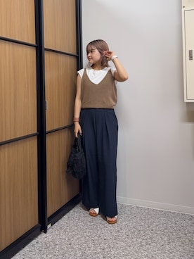 「Chez toi（シェトワ）のアイテム」を使った、himechaさん（レディース・160cm）の夏コーディネート