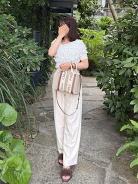 「Chloe（クロエ）のアイテム」を使った、yunaさん（レディース・162cm）の夏コーディネート