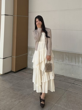 「アイテム（パンプス）」を使った、yunaさん（レディース・162cm）の秋コーディネート