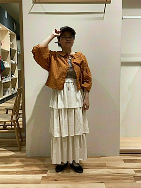 「アクティブ」｜「アイテム（帽子）」を使った、あおさん（レディース・151cm）の夏コーディネート
