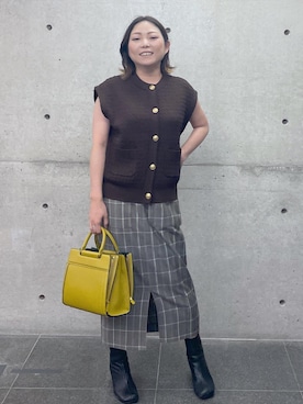 「W BAG」｜MAKIさん（レディース・150cm）の夏コーディネート