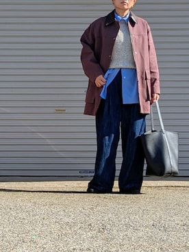 「アイテム（その他アウター）」を使った、midoさん（骨格ナチュラル・レディース・164cm）の秋コーディネート