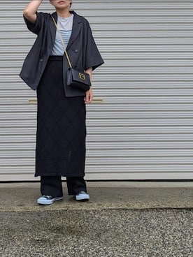 「LOWRYS FARM（ローリーズファーム）のアイテム（その他アウター）」を使った、midoさん（レディース・164cm）の夏コーディネート
